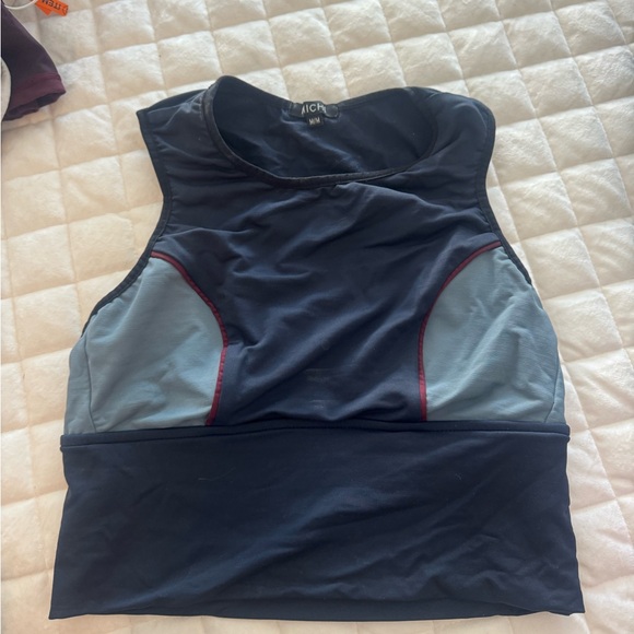 MICHI Navy and Light Blue Sports Bra - Picture 2 of 2